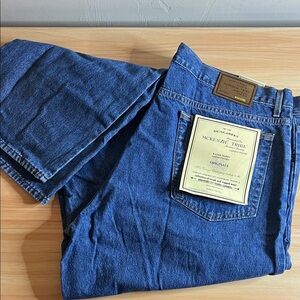 Wrangler Men's Relaxed Blue Denim Jeans